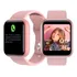 Relógio Inteligente Smart D20 Pró C/ Whatsapp instagram Face Caixa Rosa Pulseira Rosa Bisel Digital